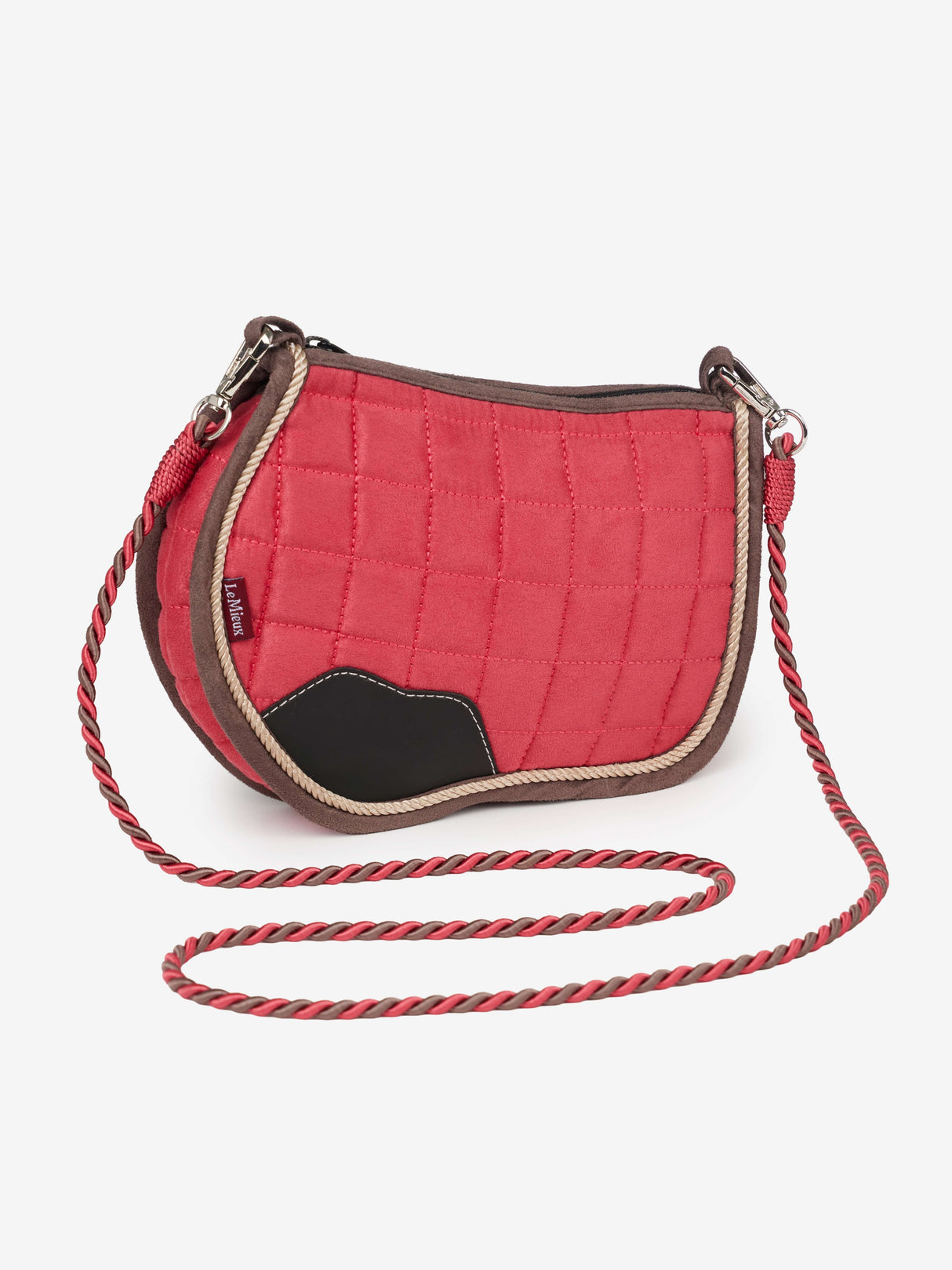LeMieux Saddle Pad Crossbody Bag Cranberry