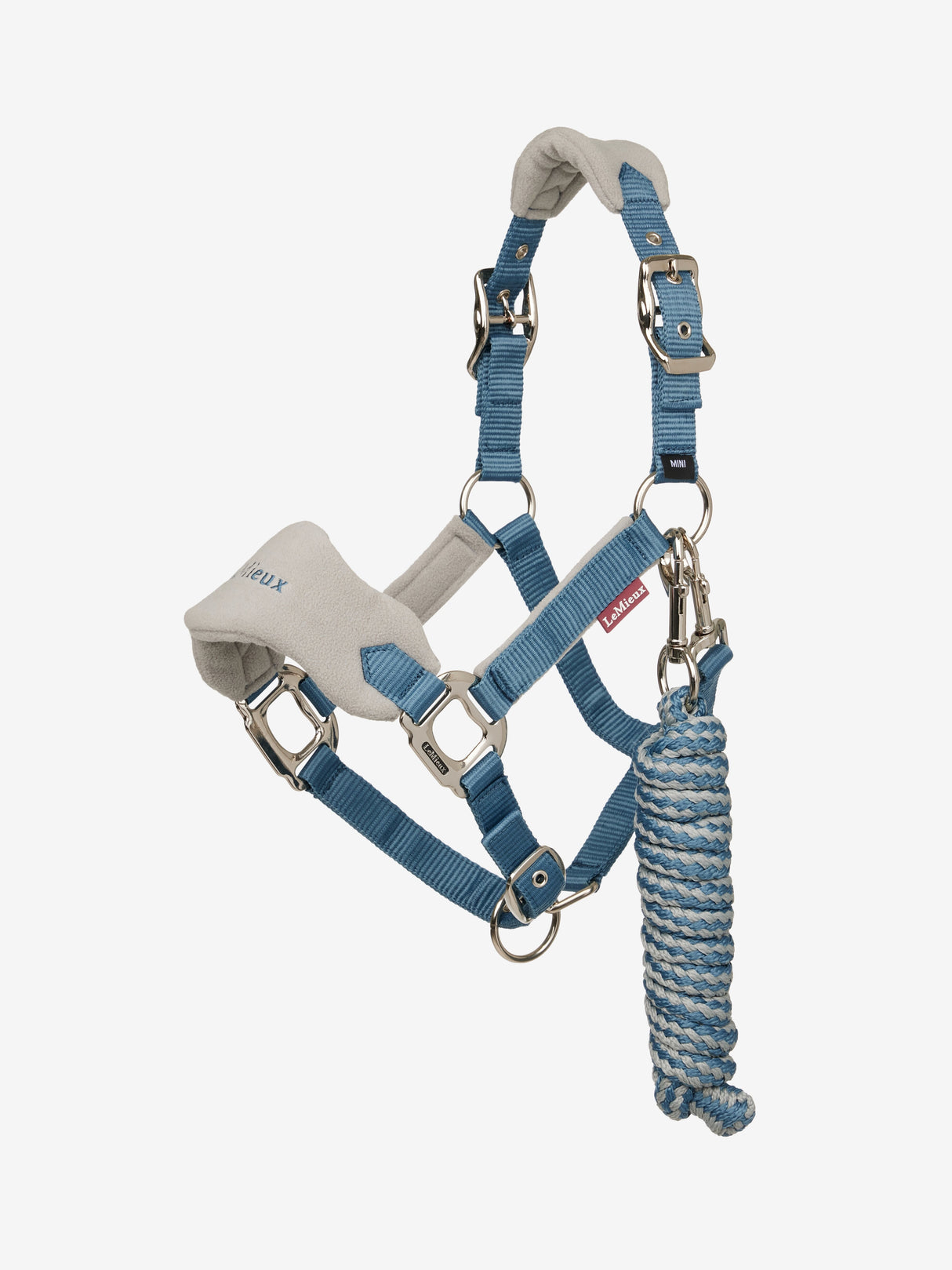 LeMieux Mini Vogue Headcollar & Leadrope Ice Blue