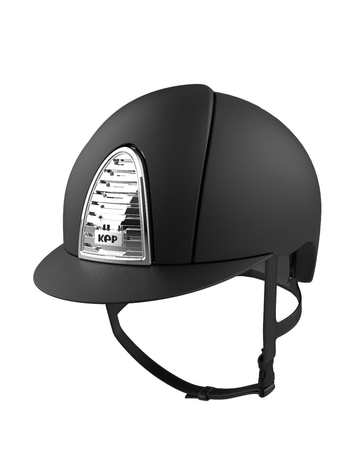 KEP Cromo 2.0 Helmet Mica Black - Chrome Ventilation Grille