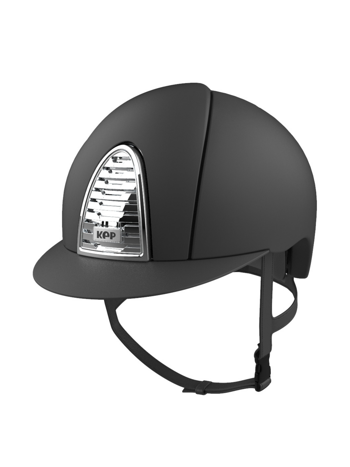 KEP Cromo 2.0 Helmet Textile Grey - Chrome Ventilation Grille