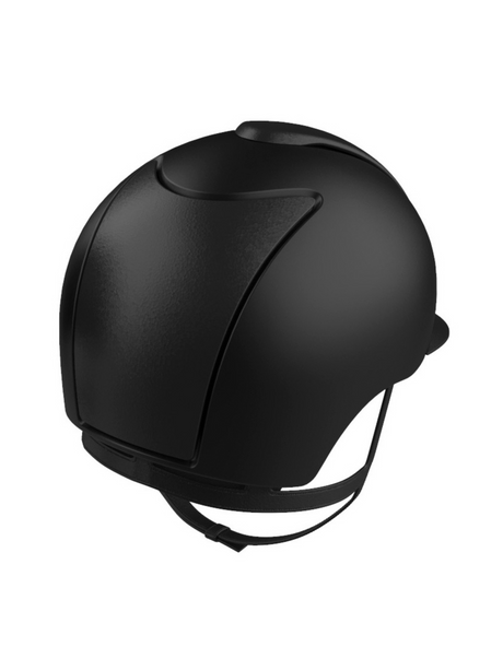 KEP Cromo 2.0 Helmet Textile Black - Black Leather Visor & Panels