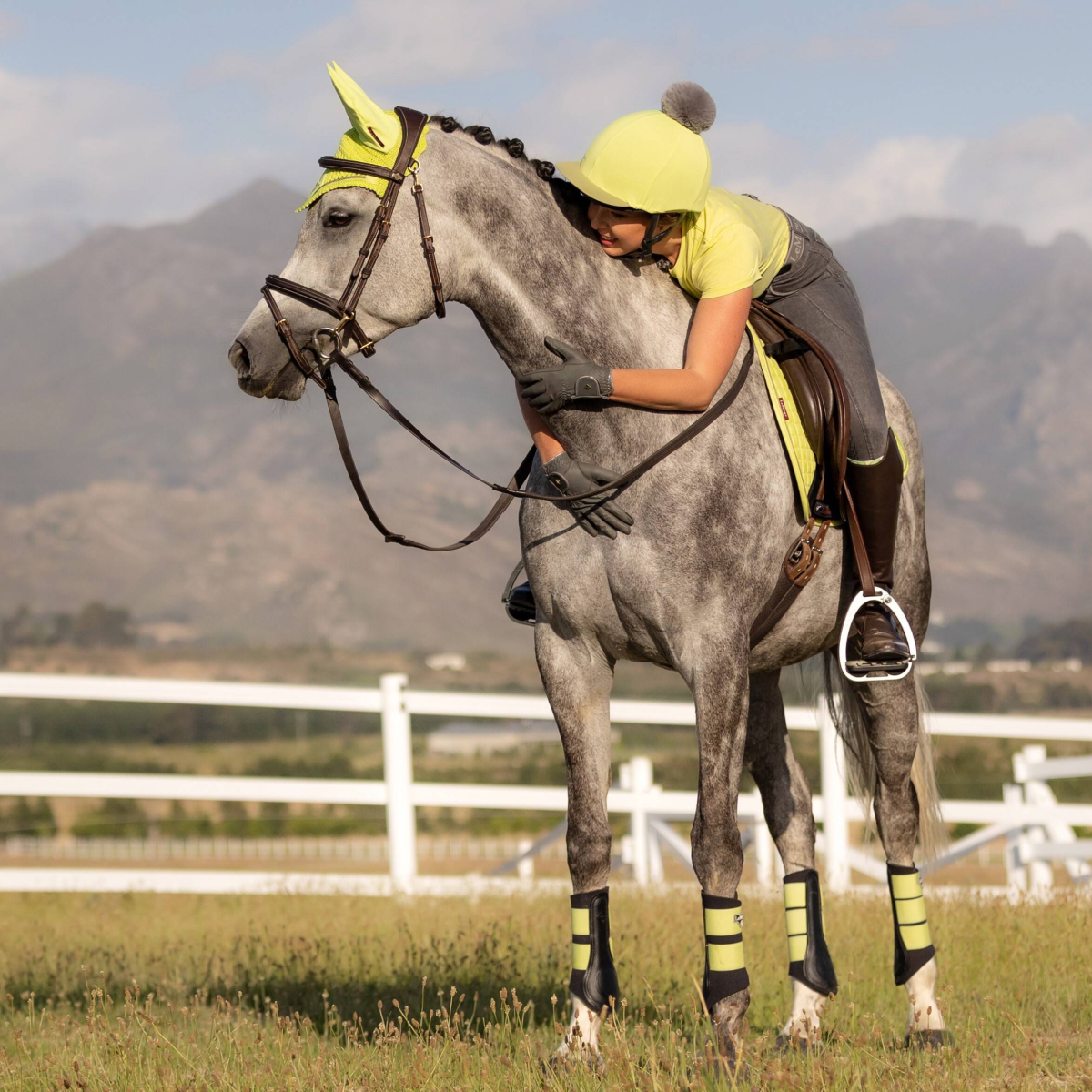 LeMieux Grafter Brushing Boots Kiwi