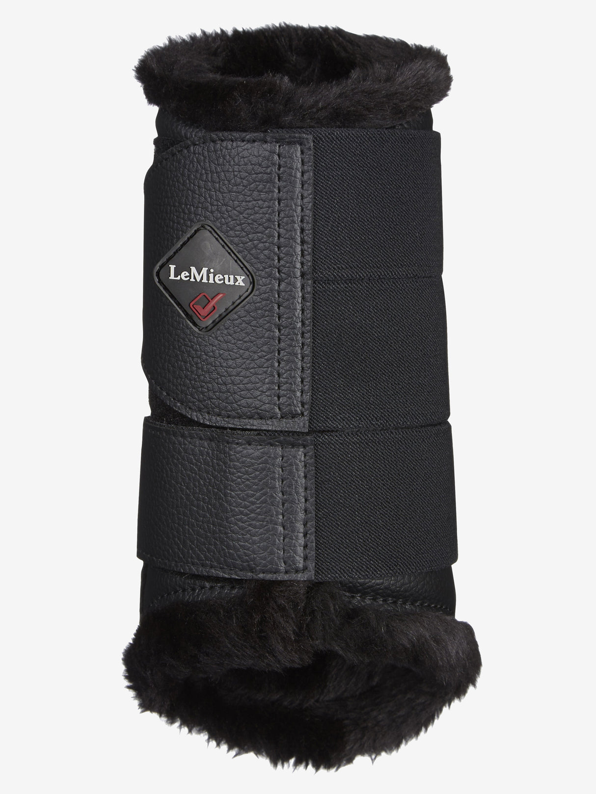 LeMieux Fleece Lined Brushing Boots Black/Black