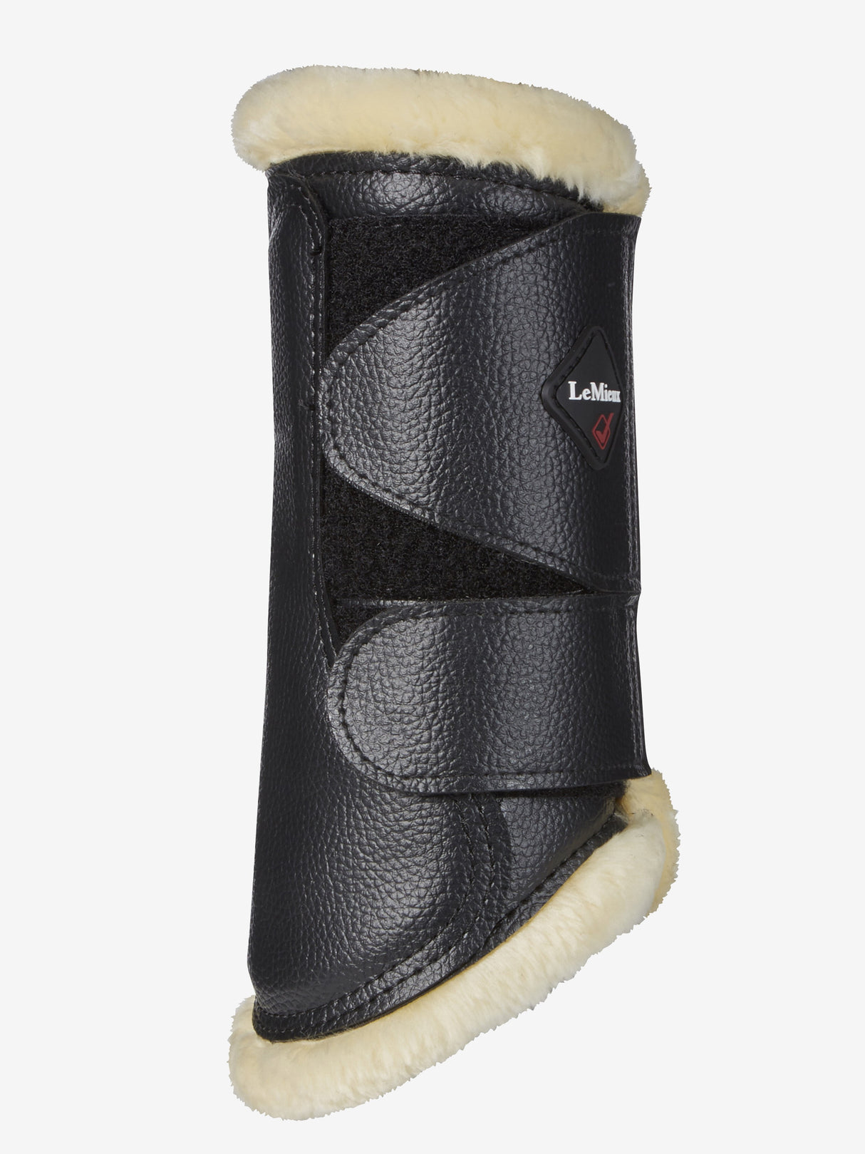 LeMieux Fleece Lined Brushing Boots Black/Natural