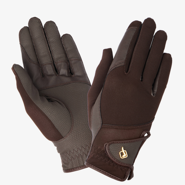 LeMieux Pro Mesh Gloves Brown