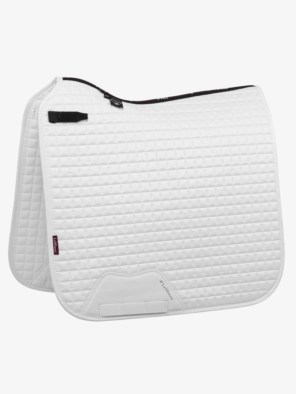 LeMieux Suede Dressage Square Saddle Pad White