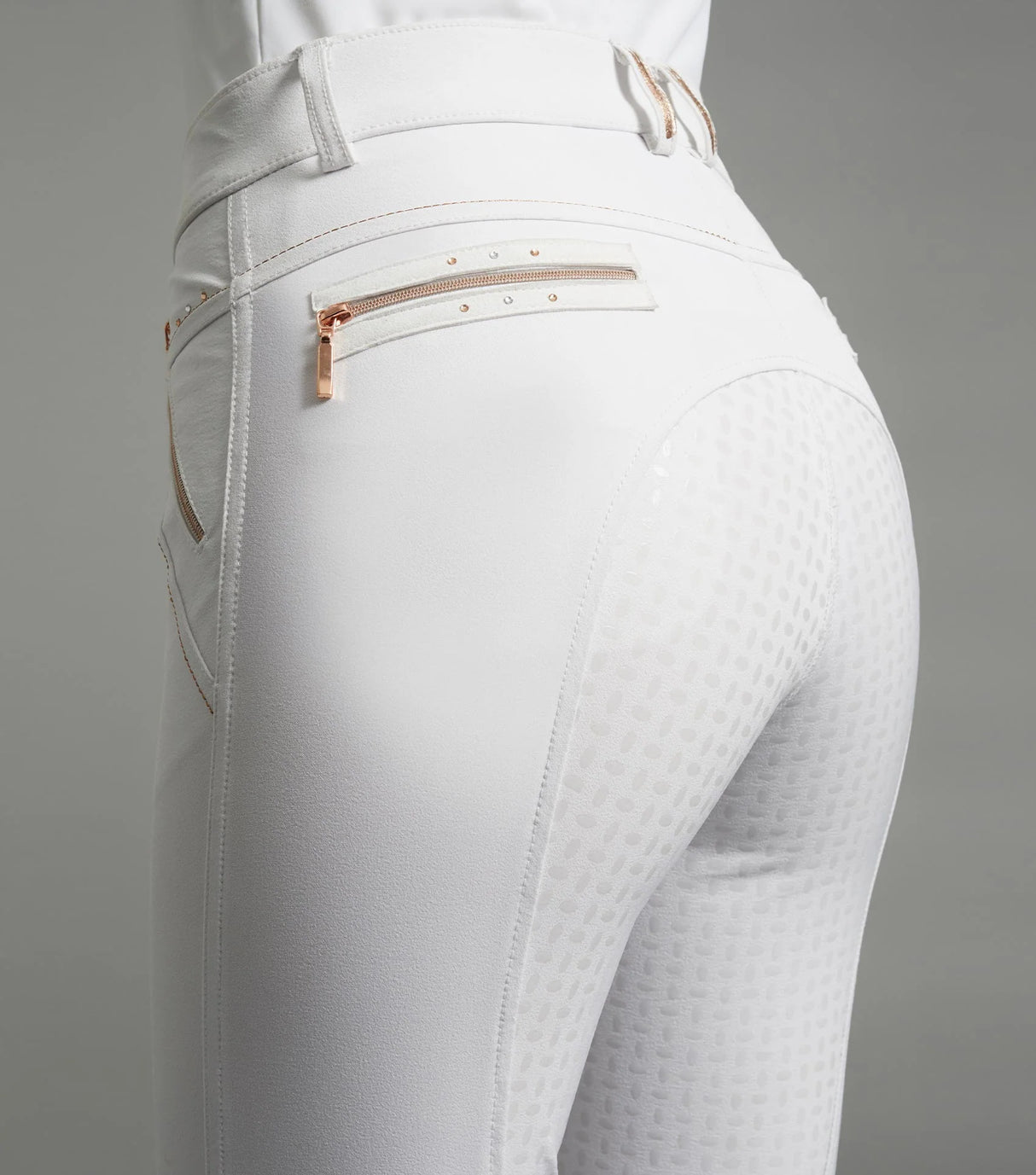 Premier Equine Milliania Ladies Full Seat Gel Riding Breeches White