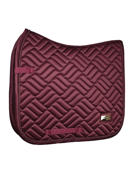 Equestrian Stockholm Modern Dressage Saddle Pad New Maroon