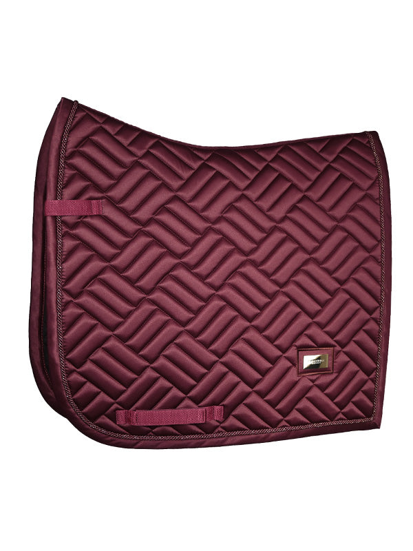 Equestrian Stockholm Modern Dressage Saddle Pad New Maroon