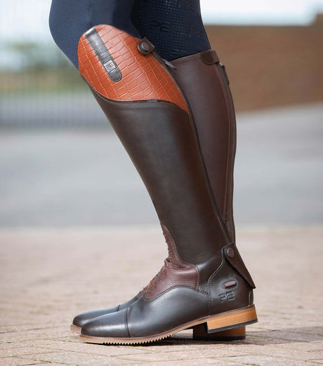 Premier Equine Passaggio Ladies Leather Field Riding Boots Brown