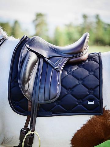 PS of Sweden Monogram Dressage Saddle Pad & Bandages Navy