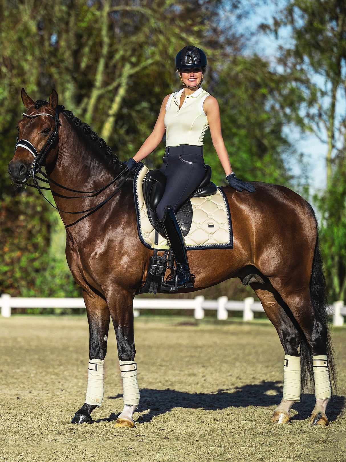 PS of Sweden Minna Sleeveless Polo Shirt Lemon