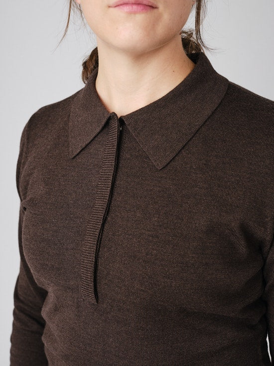 PS of Sweden Hailey Fine Knit Sweater Coffee