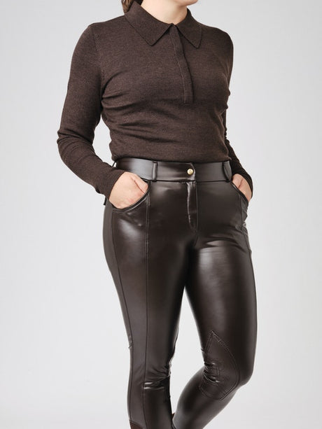 PS of Sweden Hailey Fine Knit Sweater Coffee