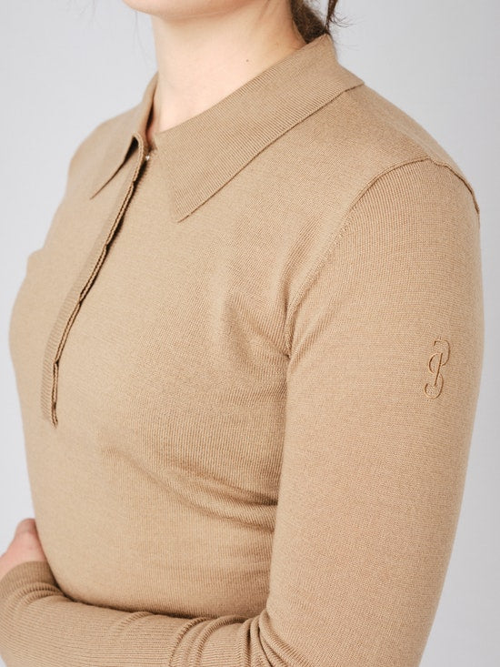 PS of Sweden Hailey Fine Knit Sweater Camel