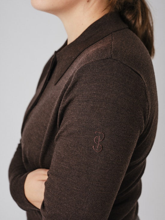 PS of Sweden Hailey Fine Knit Sweater Coffee