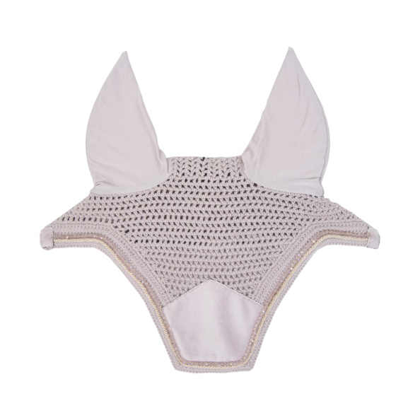 Kentucky Horsewear Velvet Pearls Wellington Ear Bonnet Soft Rose