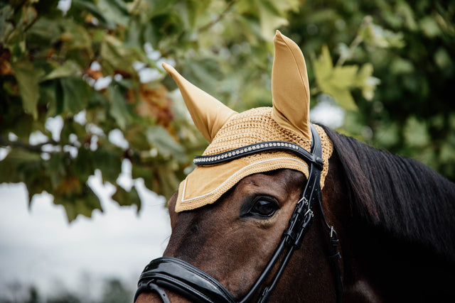 Kentucky Velvet Wellington Ear Bonnet Mustard