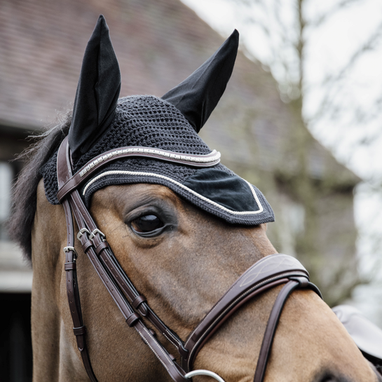 Kentucky Velvet Wellington Ear Bonnet Black