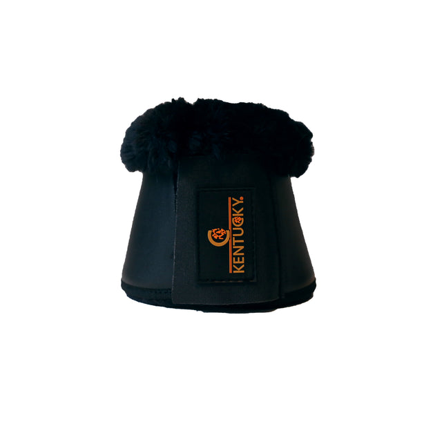 Kentucky Sheepskin Leather Overreach Boots Black/Black