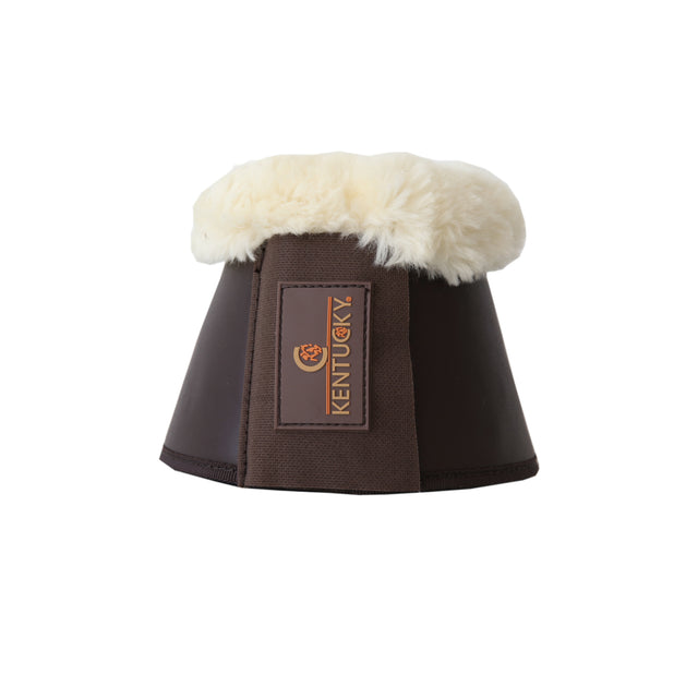 Kentucky Sheepskin Leather Overreach Boots Brown/Natural