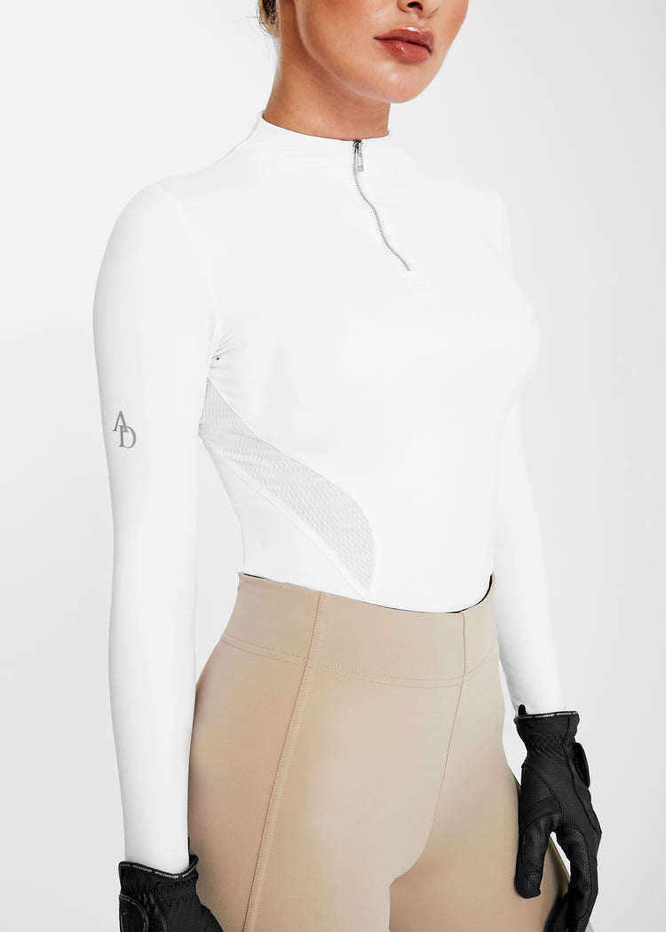 Aztec Diamond Icon Long Sleeve Base Layer White