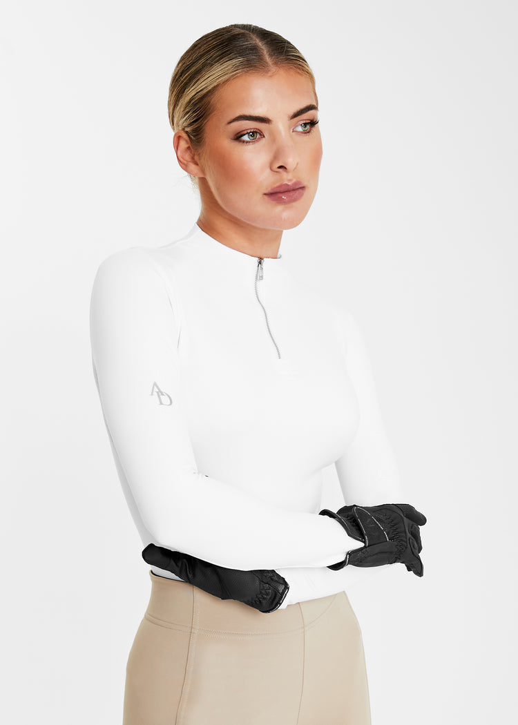 Aztec Diamond Icon Long Sleeve Base Layer White