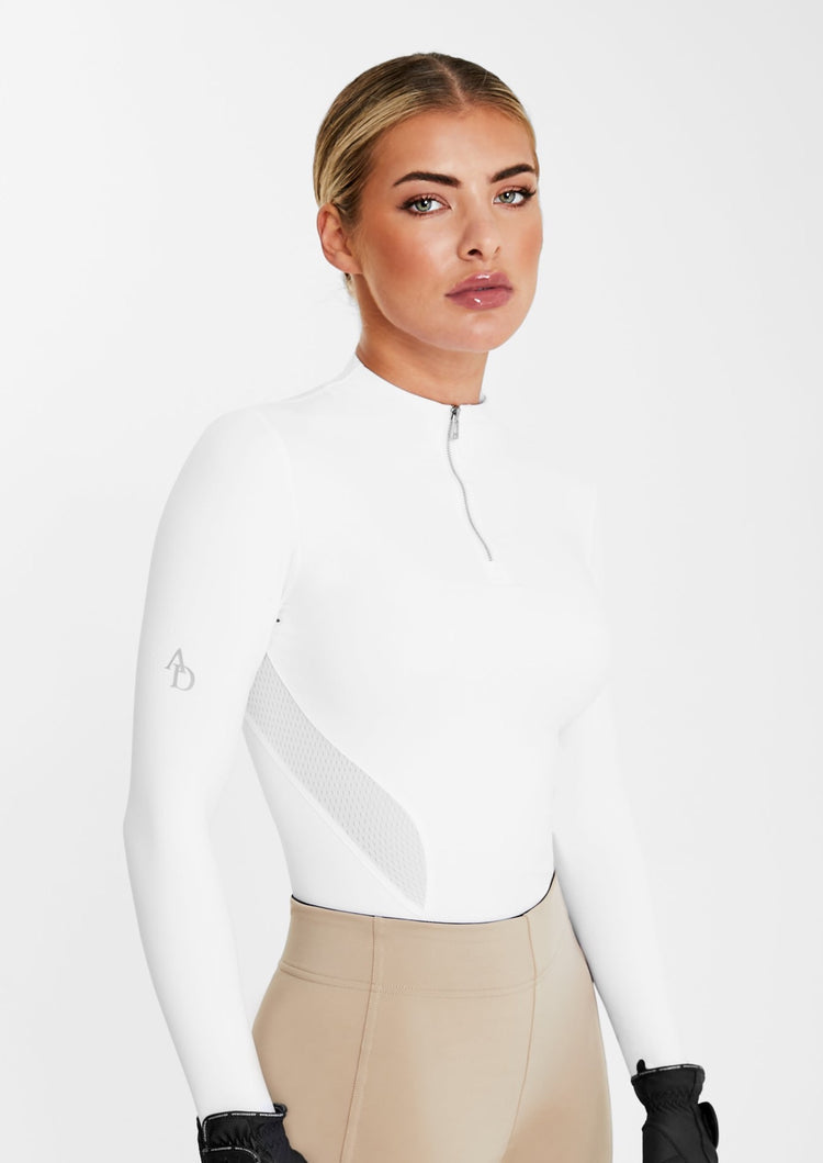 Aztec Diamond Icon Long Sleeve Base Layer White