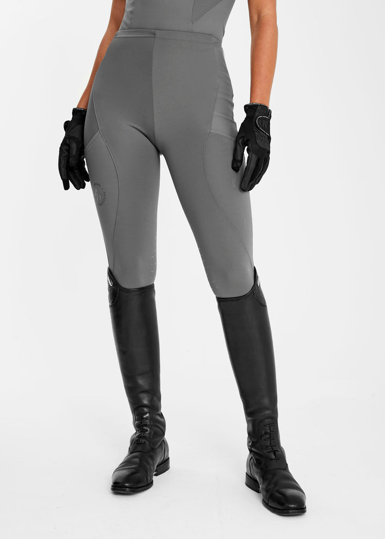 Aztec Diamond Icon Riding Leggings Charcoal