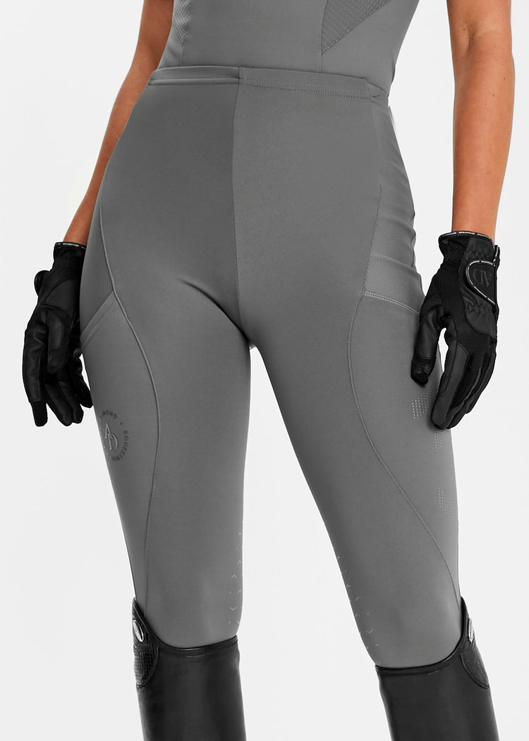 Aztec Diamond Icon Riding Leggings Charcoal