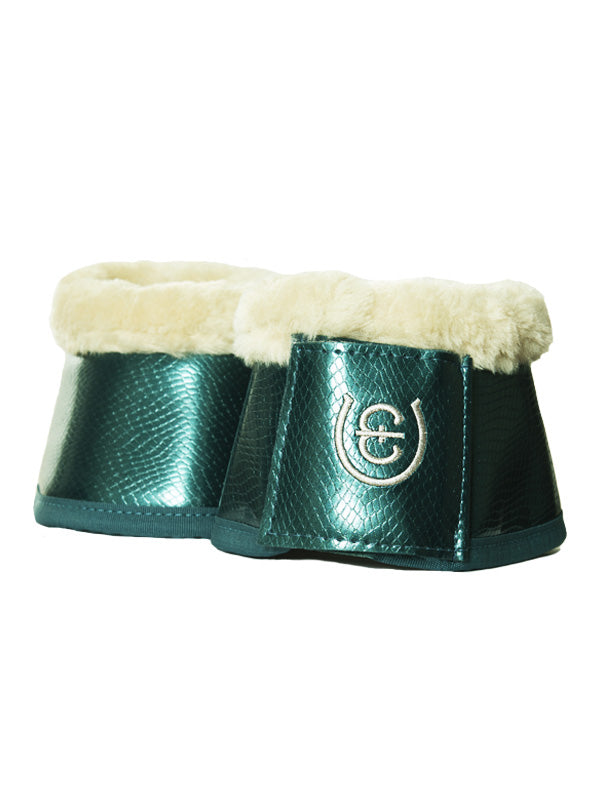Equestrian Stockholm Fleece Bell Boots Amazonite