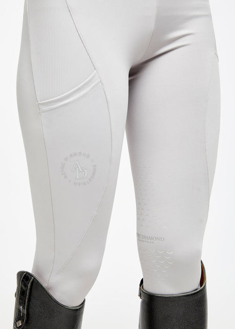 Aztec Diamond Icon Riding Leggings Grey