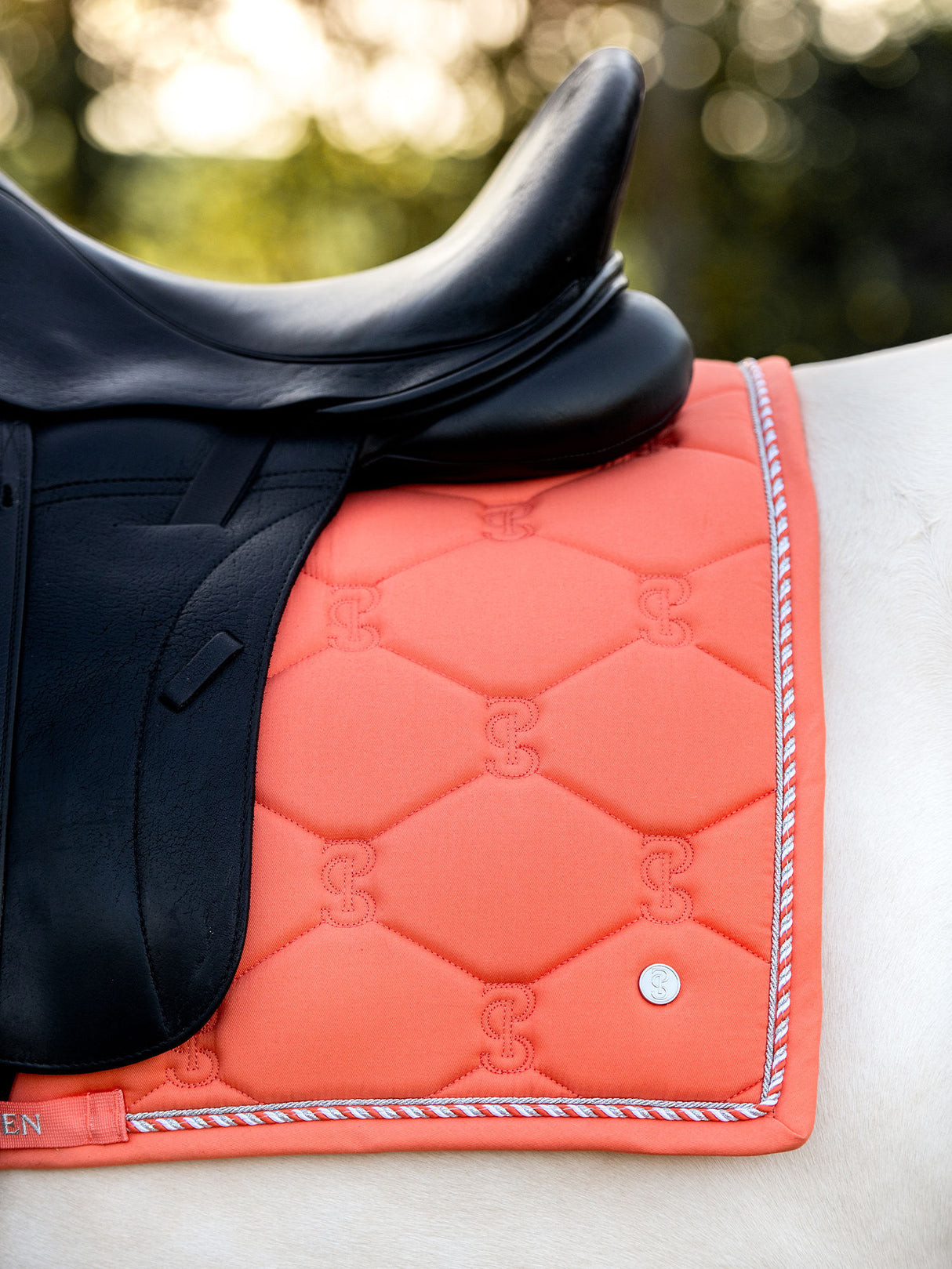 PS of Sweden Cotton Signature Dressage Saddle Pad Coral