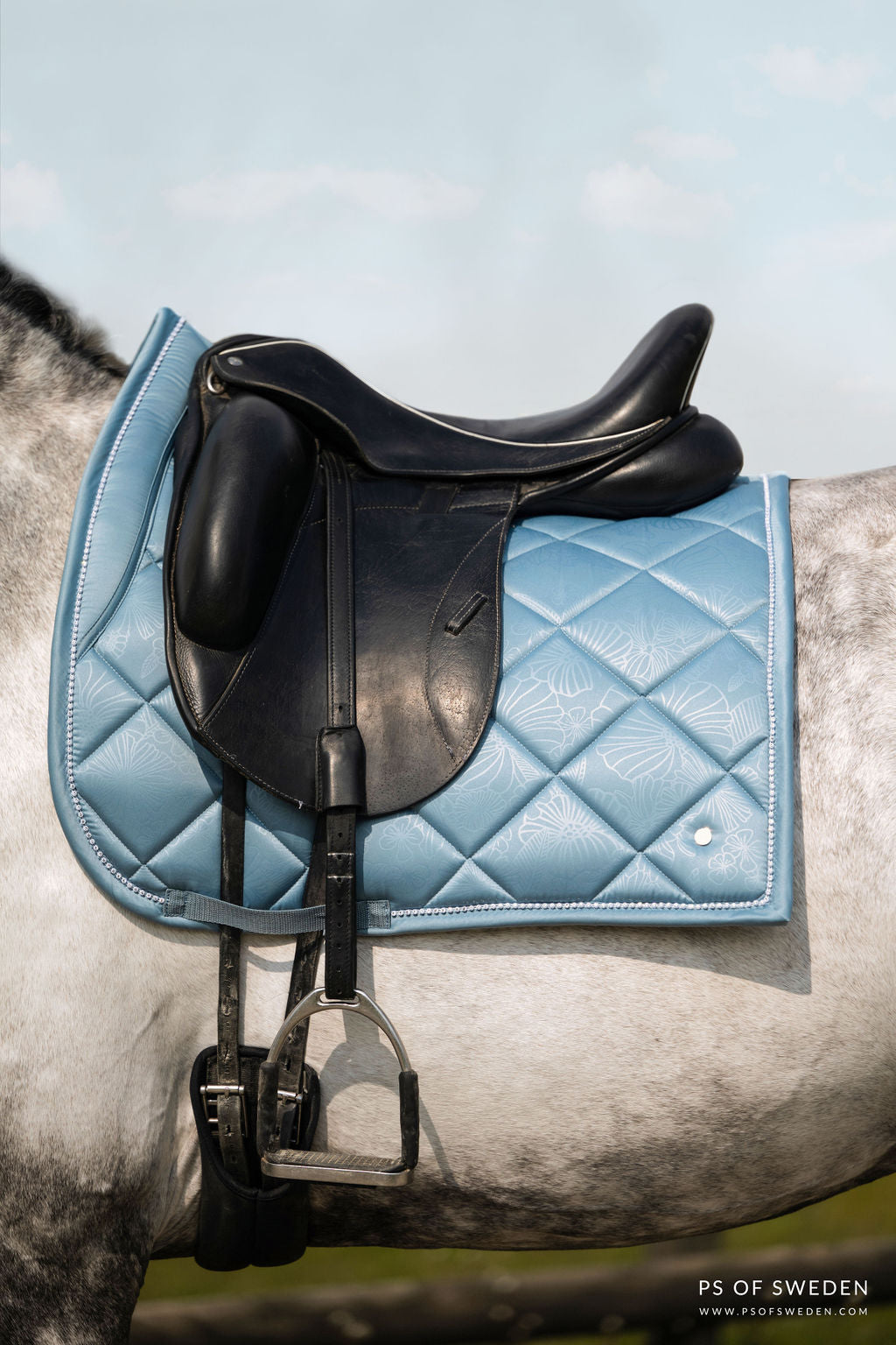 PS of Sweden Floret Dressage Saddle Pad Aqua