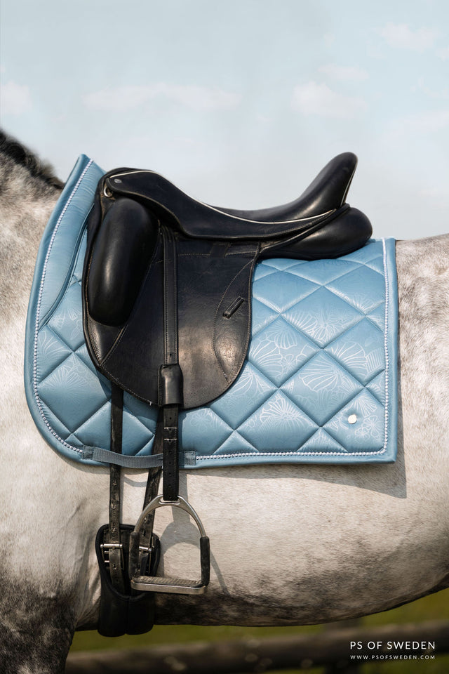 PS of Sweden Floret Dressage Saddle Pad Aqua