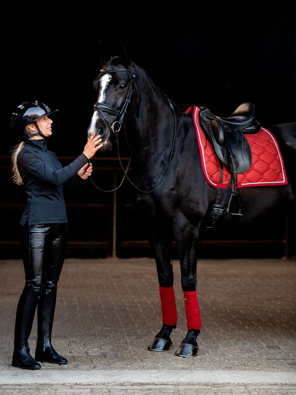 PS of Sweden Stardust Dressage Saddle Pad Dark Red