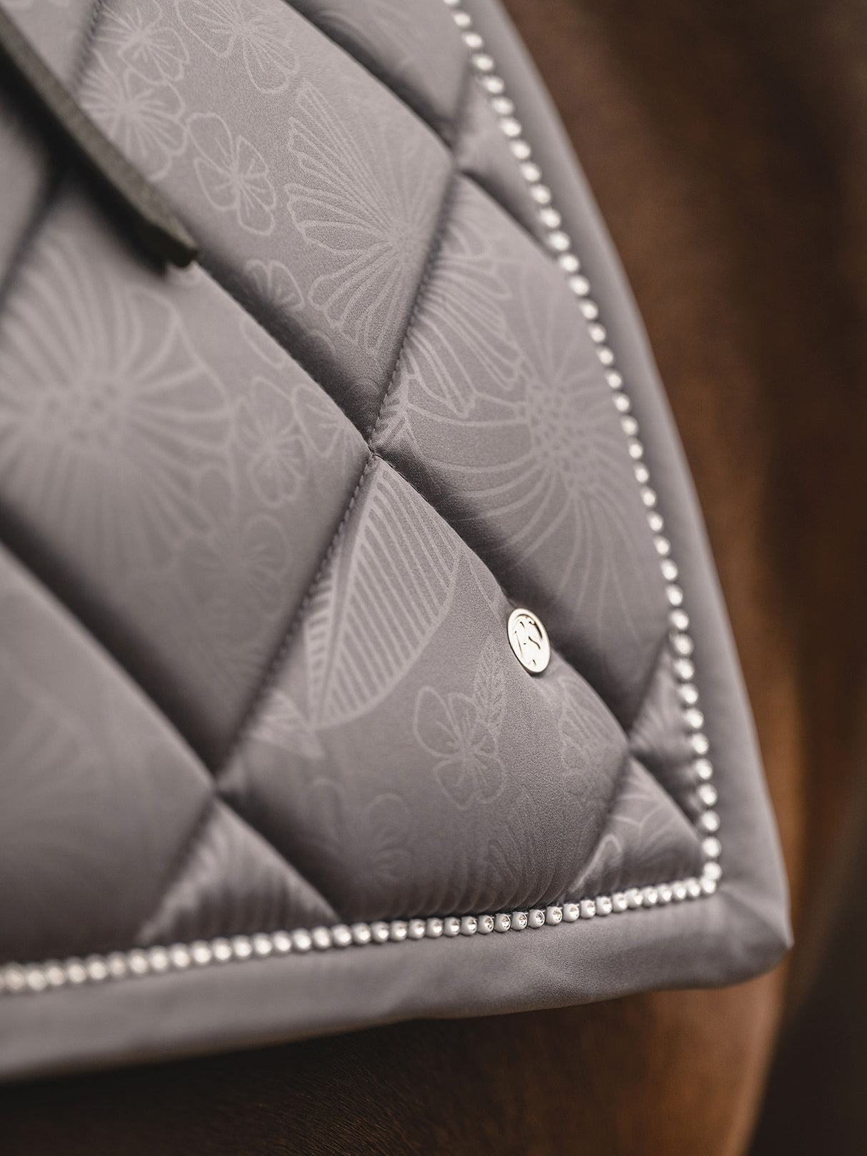 PS of Sweden Floret Dressage Saddle Pad & Bandages Grey