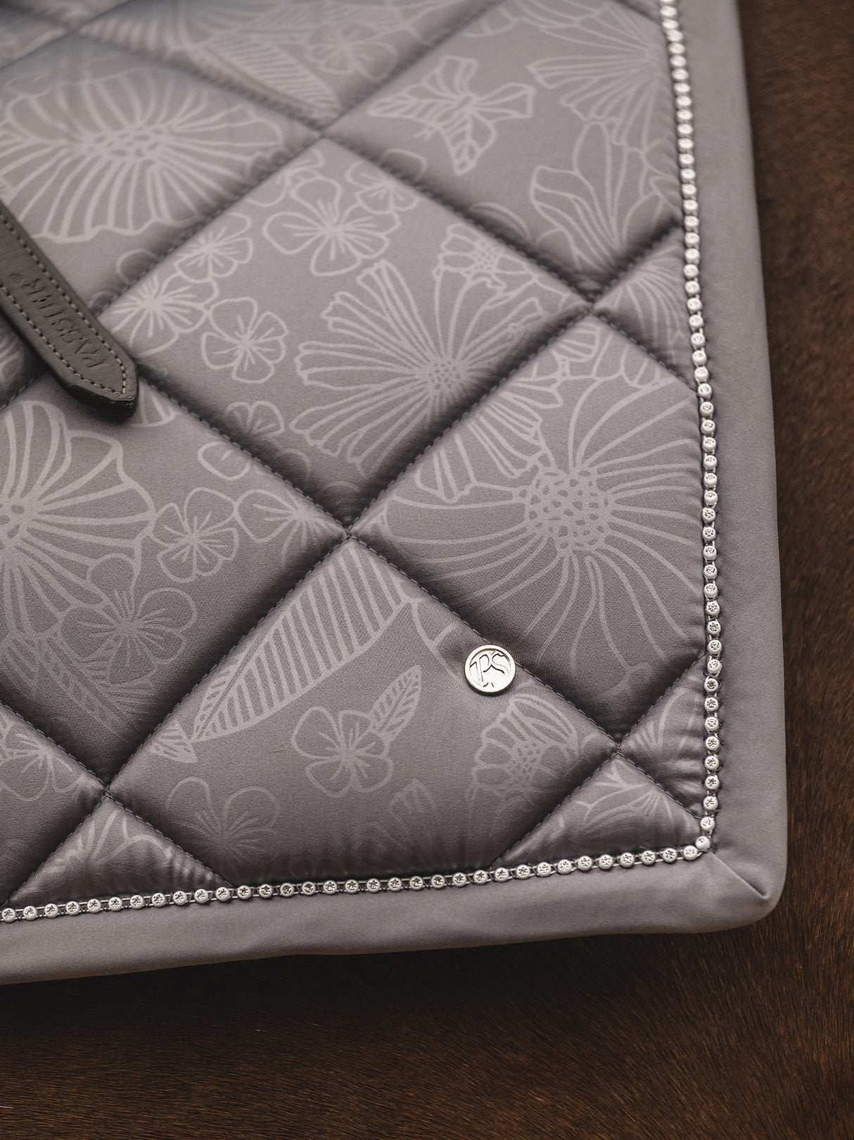 PS of Sweden Floret Dressage Saddle Pad & Bandages Grey