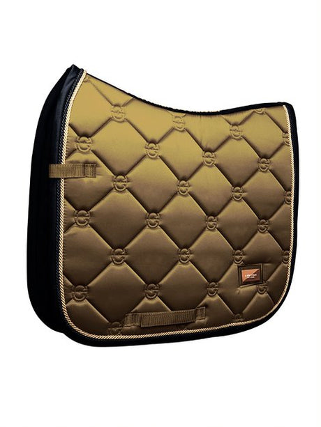 Equestrian Stockholm Dressage Saddle Pad Golden Brass