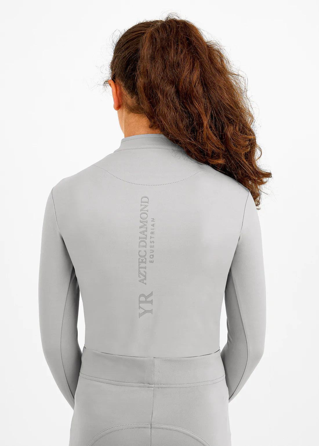 Aztec Diamond Young Rider Long Sleeve Base Layer Grey
