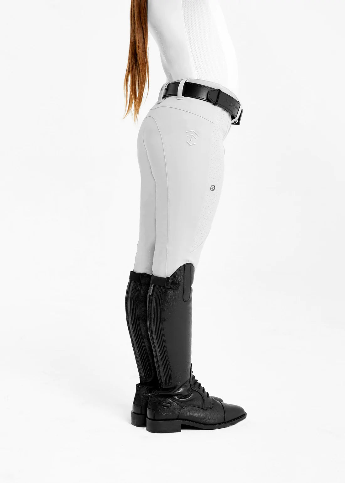 Aztec Diamond Young Rider Competition Breeches Grey