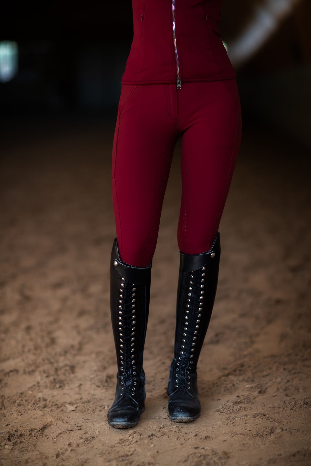 Equestrian Stockholm Elite Dressage Breeches Bordeaux