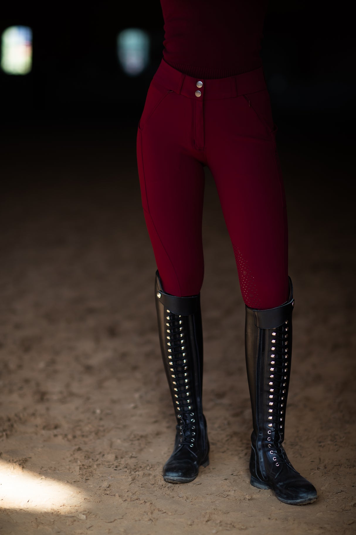 Equestrian Stockholm Elite Jump Breeches Bordeaux