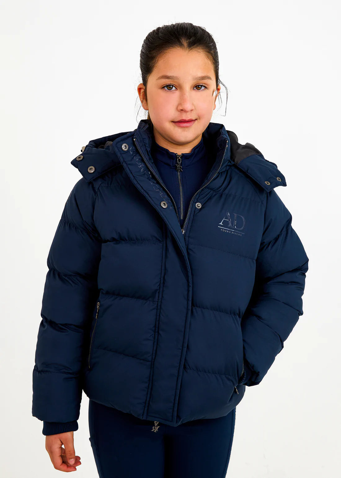 Aztec Diamond Young Rider Puffer Jacket Navy
