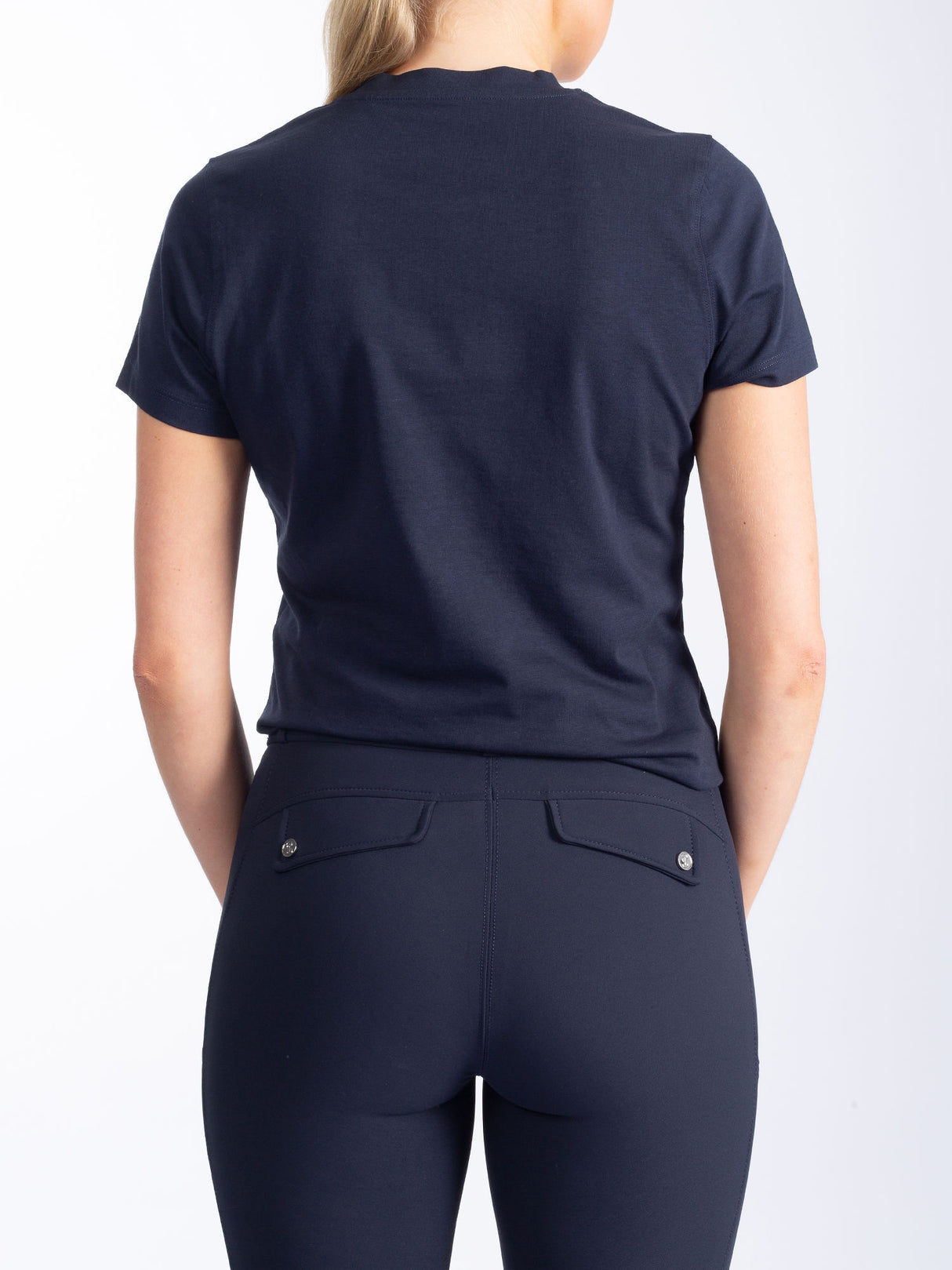 PS of Sweden Signe Cotton T-Shirt Navy