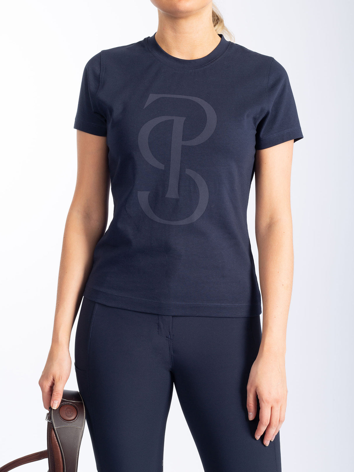 PS of Sweden Signe Cotton T-Shirt Navy