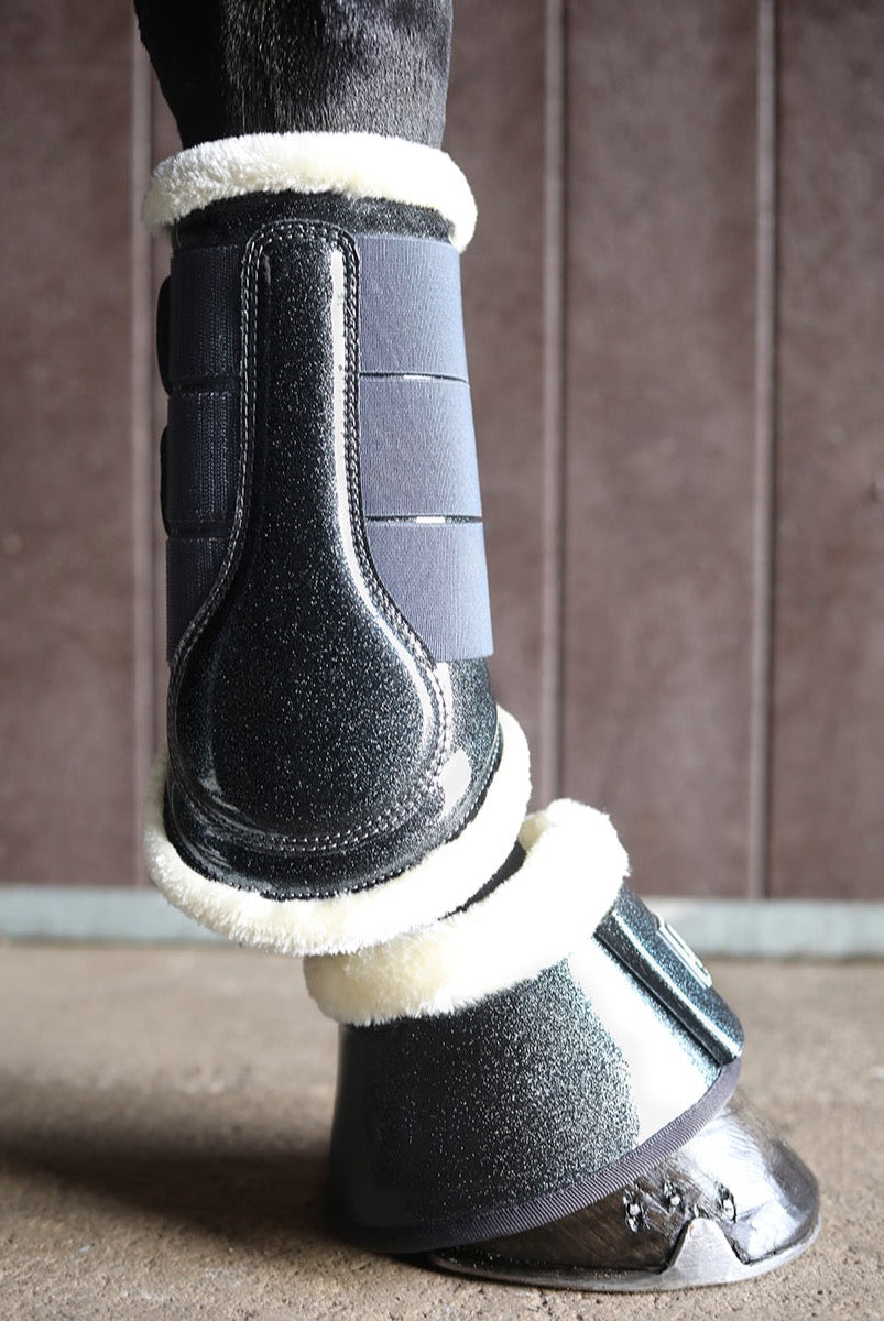 SD Design Hollywood Glamorous Fleece Brushing Boots Dark Shadow