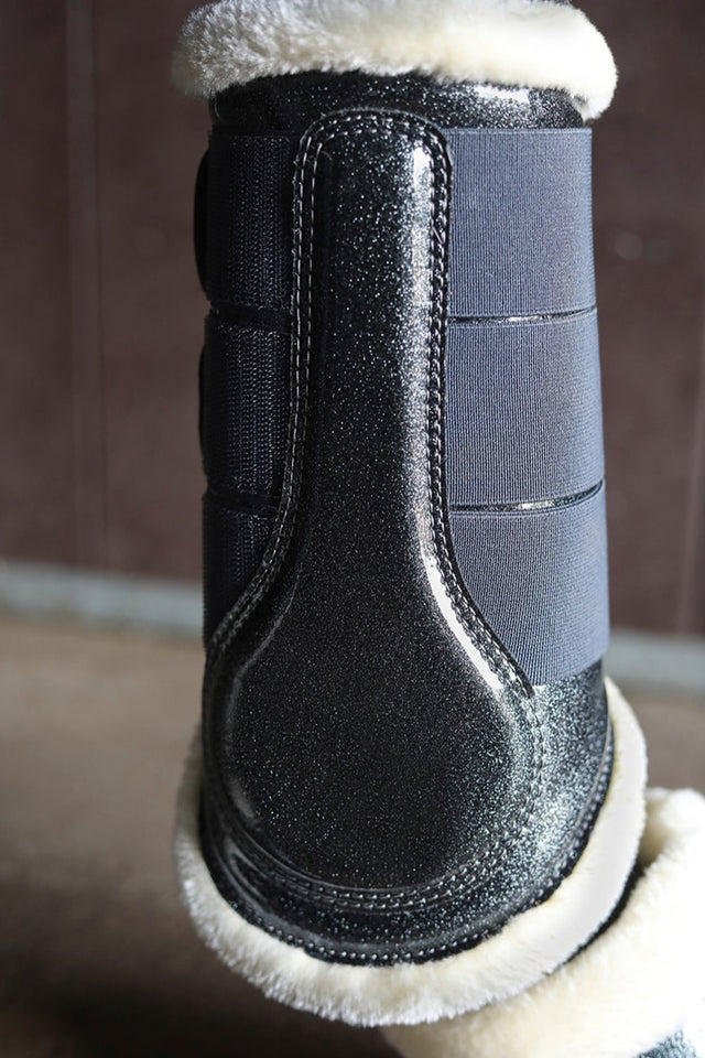 SD Design Hollywood Glamorous Fleece Brushing Boots Dark Shadow
