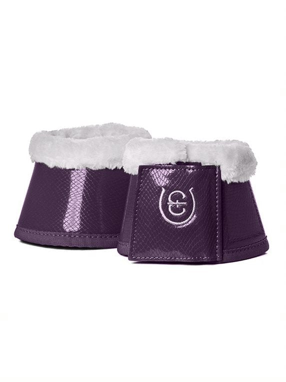 Equestrian Stockholm Fleece Bell Boots Orchid Bloom