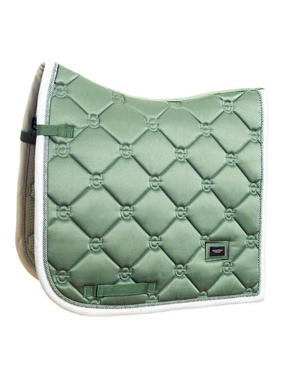 Equestrian Stockholm Dressage Saddle Pad Pistachio White